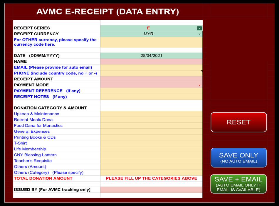 E-Receipt (Google Script App)